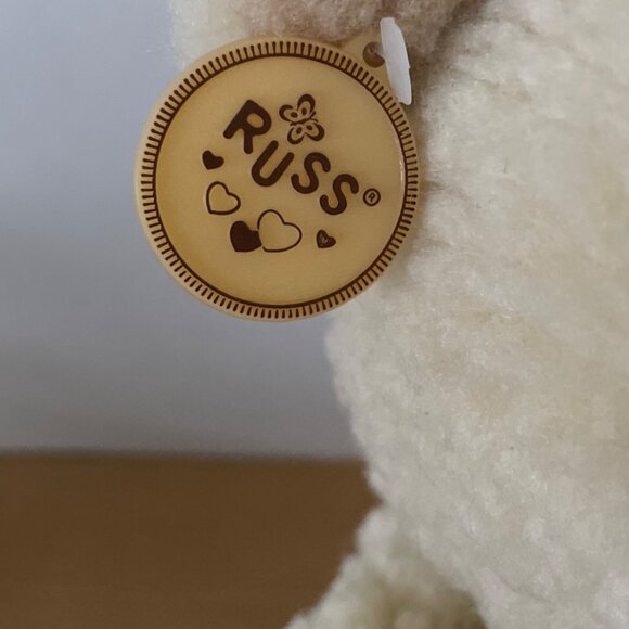 Vintage Russ Berrie Snuggle Teddy Bear Hand Puppet Plush 1986 13 in. New w Tags - Picture 6 of 9